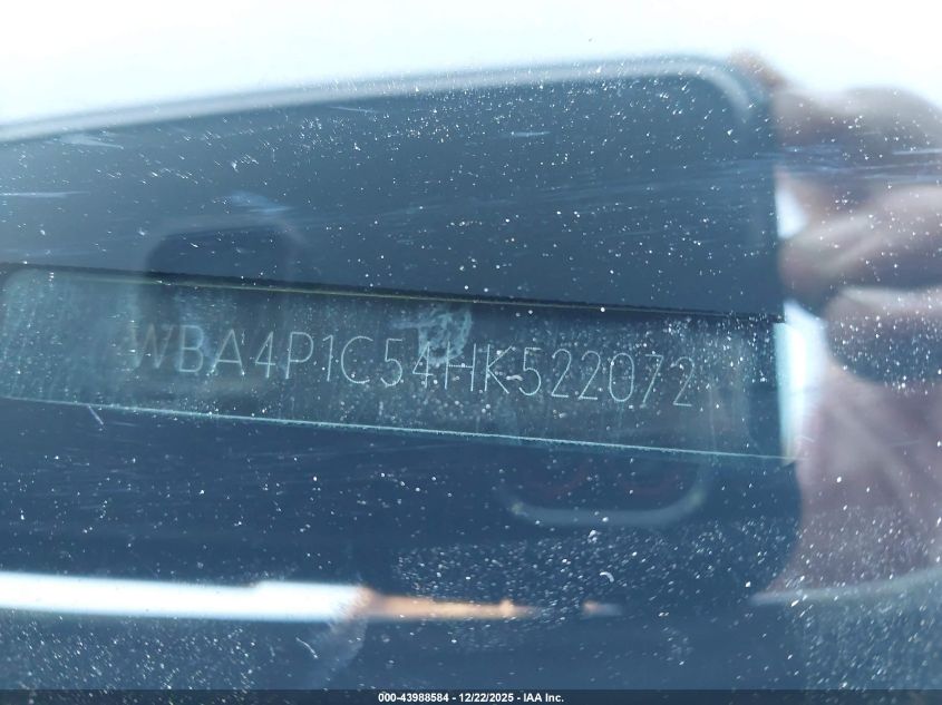 2017 BMW 440I VIN: WBA4P1C54HK522072 Lot: 43988584