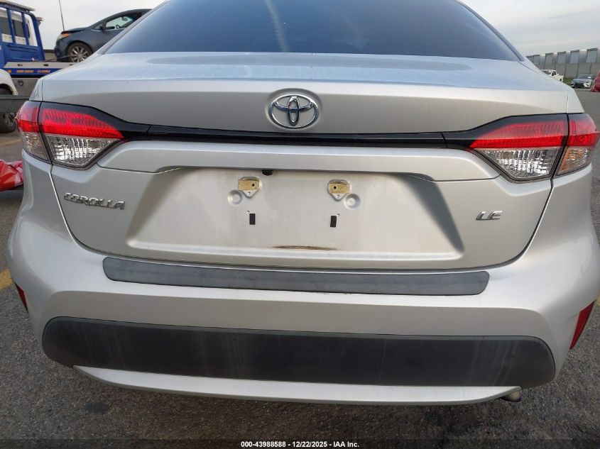 2020 Toyota Corolla Le VIN: 5YFEPRAE2LP091511 Lot: 43988588
