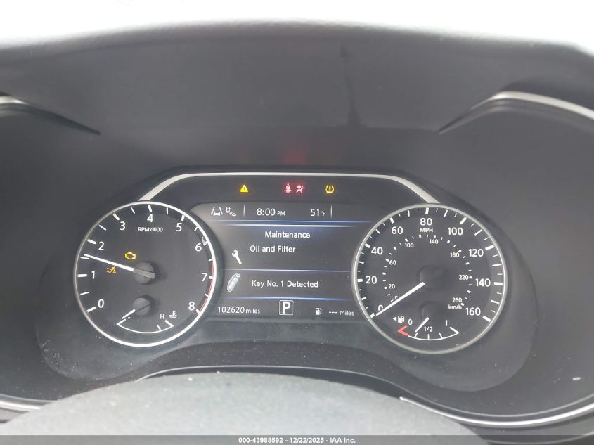 2021 Nissan Maxima Sv Xtronic Cvt VIN: 1N4AA6CV1MC502571 Lot: 43988592