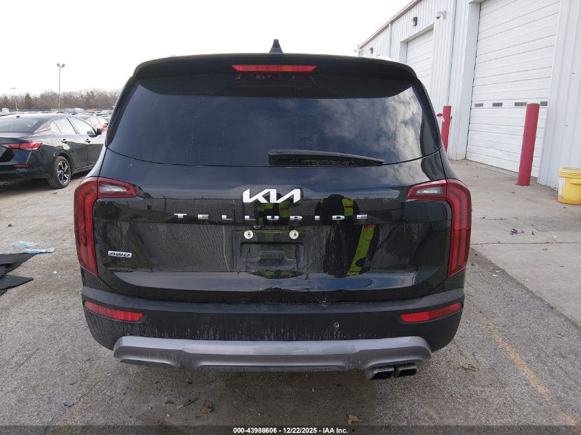 2022 Kia Telluride S VIN: 5XYP6DHC7NG291133 Lot: 43988606