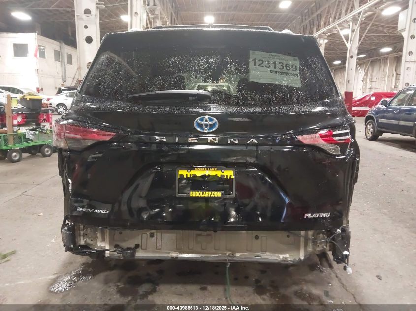 2025 Toyota Sienna Platinum VIN: 5TDESKFC9SS214563 Lot: 43988613