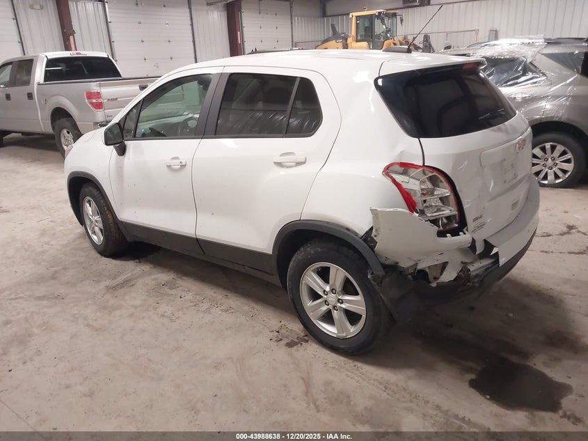 VIN 3GNCJKSB4LL324782 2020 CHEVROLET TRAX FWD LS