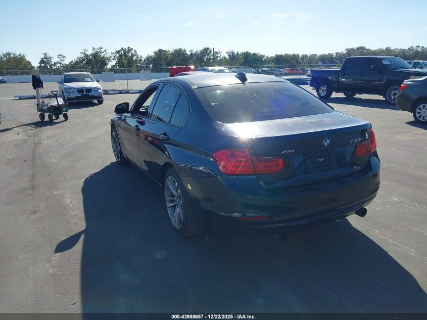 2013 BMW 335I xDrive VIN: WBA3B9C56DF586772 Lot: 43988657