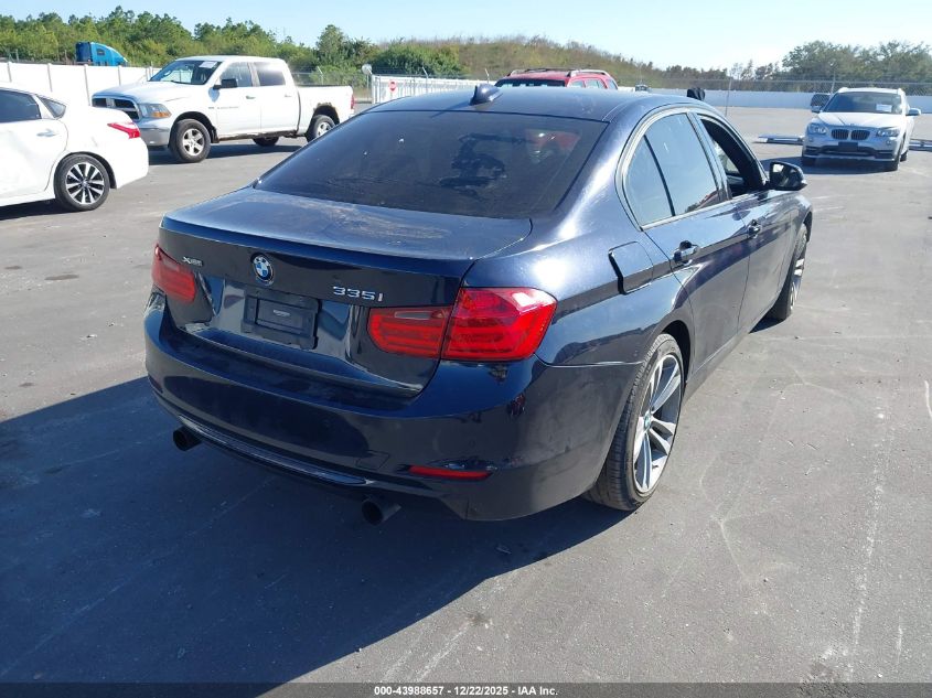 2013 BMW 335I xDrive VIN: WBA3B9C56DF586772 Lot: 43988657