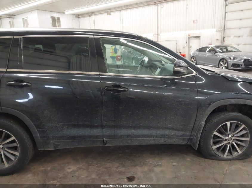 2018 Toyota Highlander Xle VIN: 5TDJZRFH0JS828222 Lot: 43988715