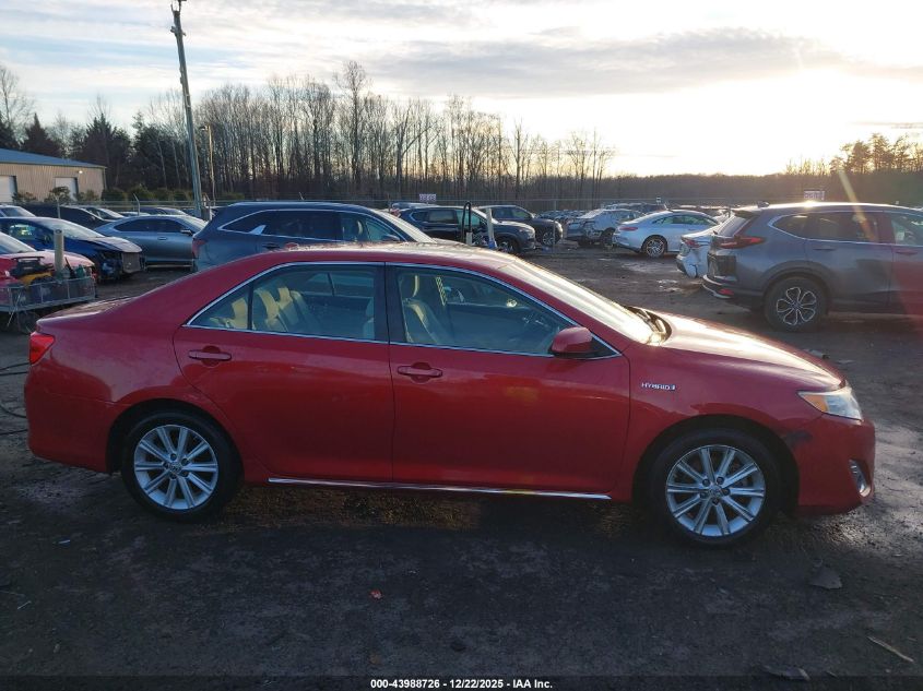 2013 Toyota Camry Hybrid Xle VIN: 4T1BD1FK4DU083485 Lot: 43988726