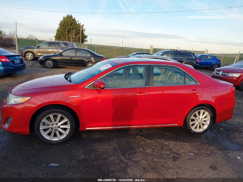 2013 Toyota Camry Hybrid Xle VIN: 4T1BD1FK4DU083485 Lot: 43988726