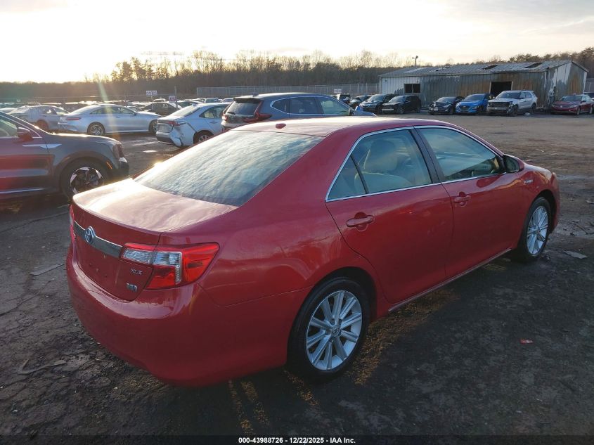 2013 Toyota Camry Hybrid Xle VIN: 4T1BD1FK4DU083485 Lot: 43988726