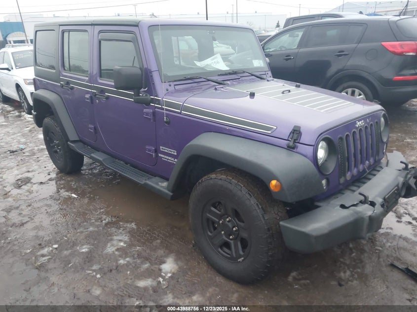 1C4BJWDG2HL731183 2017 Jeep Wrangler Unlimited Sport 4X4 auction photo 1