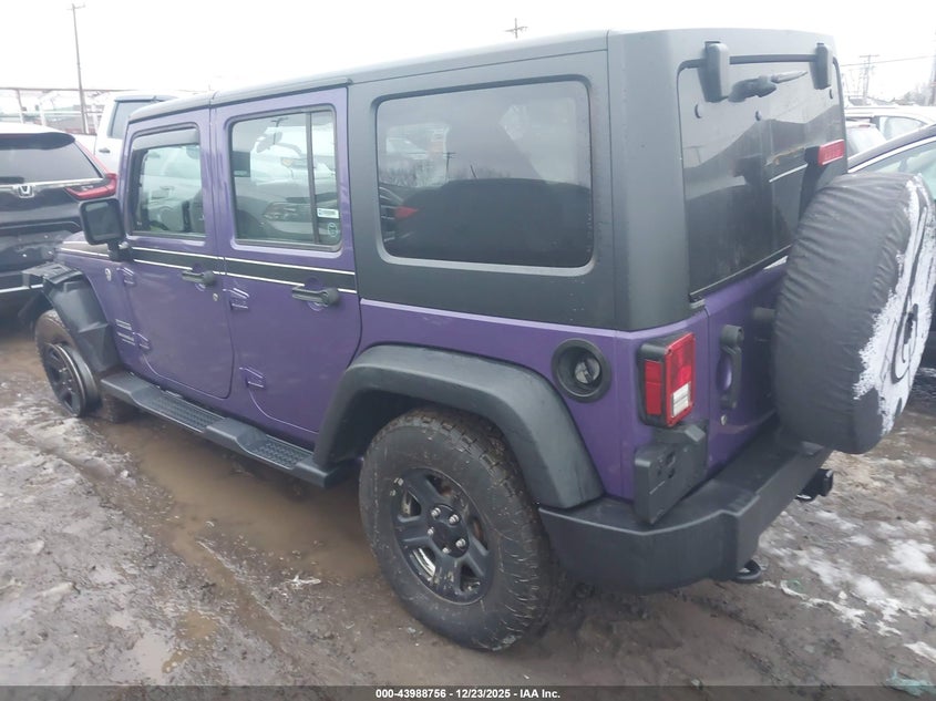 VIN 1C4BJWDG2HL731183 2017 JEEP WRANGLER UNLIMITED SPORT 4X4