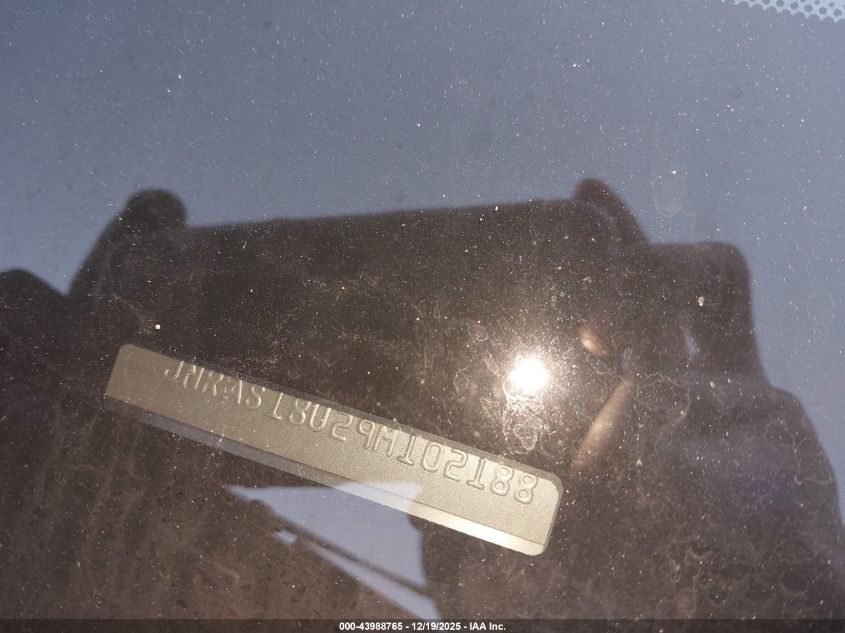 2009 Infiniti Fx35 VIN: JNRAS18U29M102188 Lot: 43988765