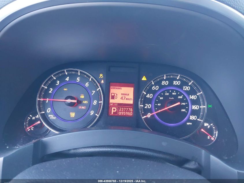 2009 Infiniti Fx35 VIN: JNRAS18U29M102188 Lot: 43988765