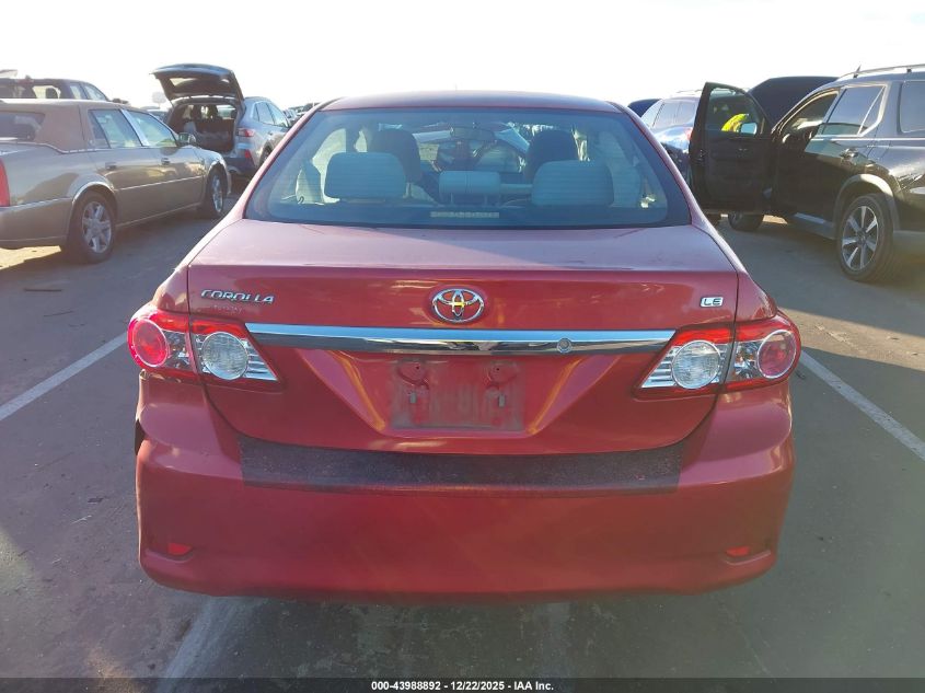 2011 Toyota Corolla Le VIN: 2T1BU4EE6BC729105 Lot: 43988892