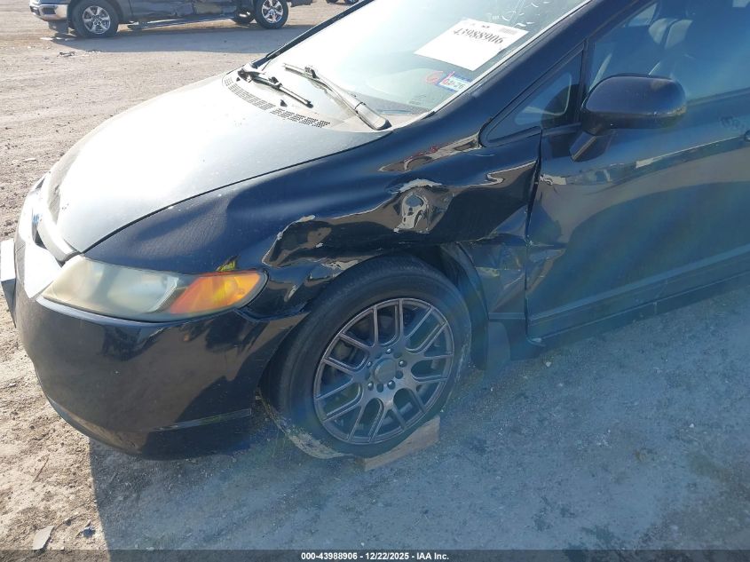 2008 Honda Civic Lx VIN: 2HGFA16588H327058 Lot: 43988906