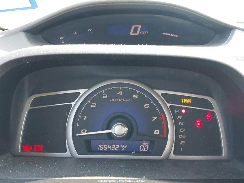 2008 Honda Civic Lx VIN: 2HGFA16588H327058 Lot: 43988906