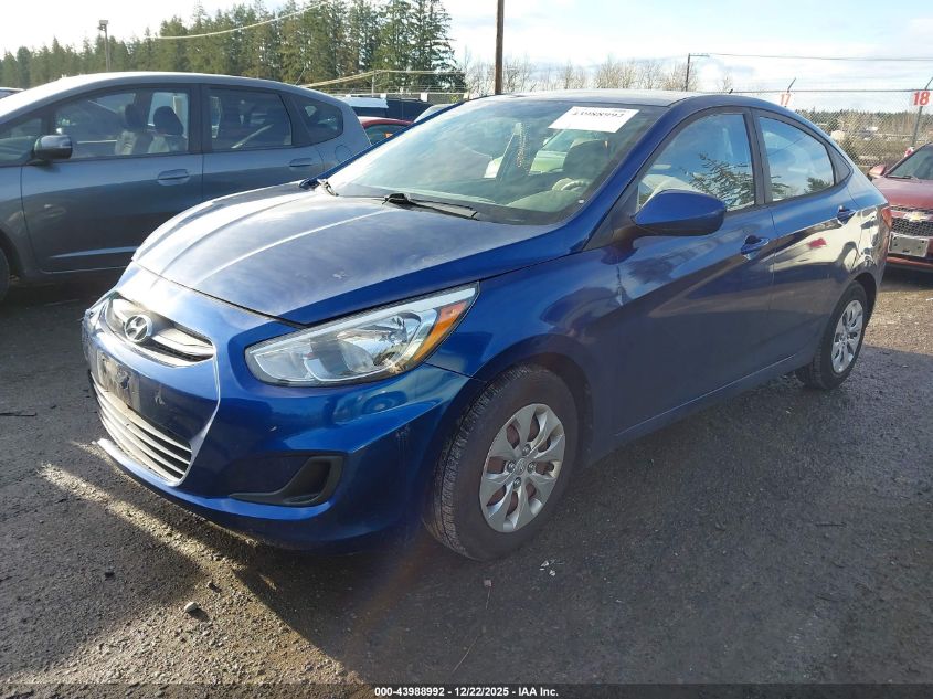 2017 Hyundai Accent Se VIN: KMHCT4AE5HU205609 Lot: 43988992
