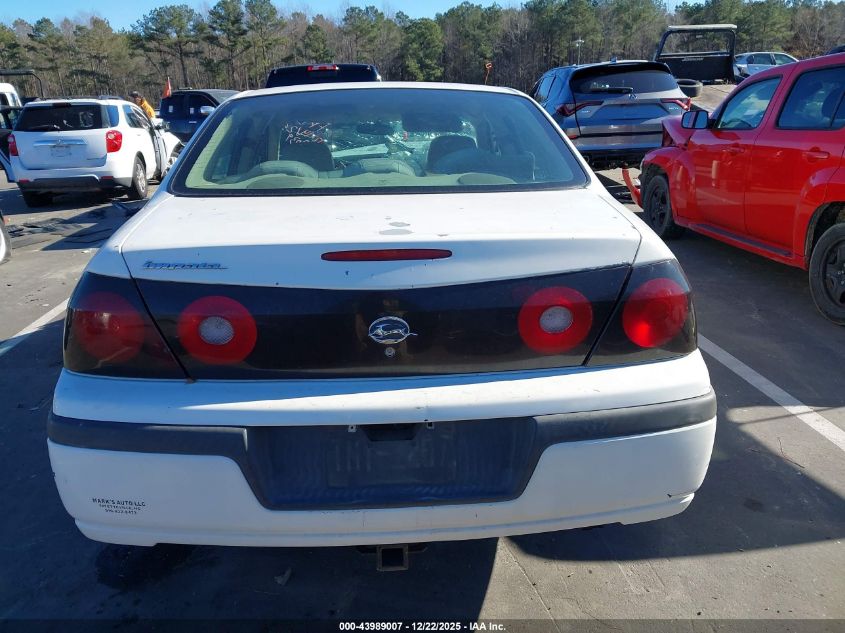 2005 Chevrolet Impala Police VIN: 2G1WF55K959369039 Lot: 43989007
