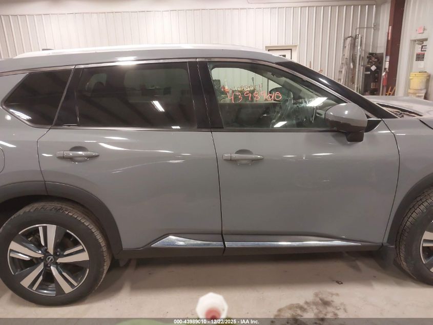 2022 Nissan Rogue Sl Intelligent Awd VIN: 5N1BT3CB3NC693646 Lot: 43989010