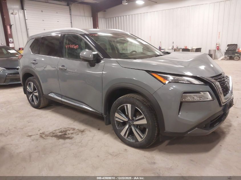 2022 Nissan Rogue Sl Intelligent Awd VIN: 5N1BT3CB3NC693646 Lot: 43989010