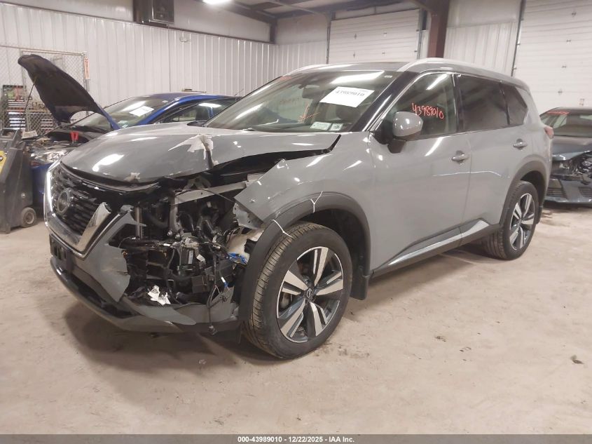 2022 Nissan Rogue Sl Intelligent Awd VIN: 5N1BT3CB3NC693646 Lot: 43989010