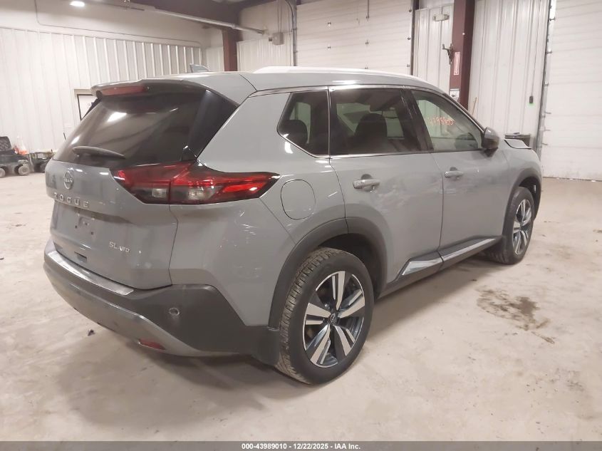 2022 Nissan Rogue Sl Intelligent Awd VIN: 5N1BT3CB3NC693646 Lot: 43989010