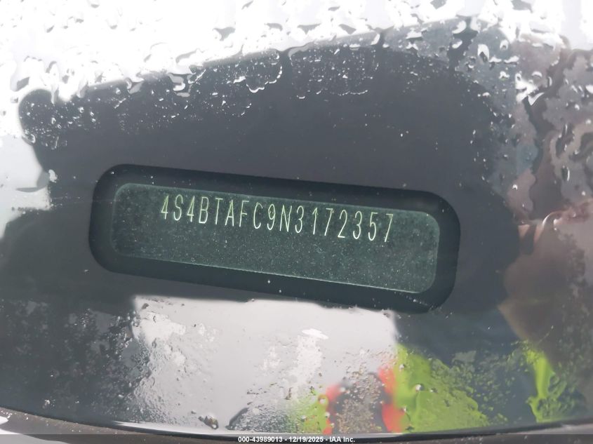 2022 Subaru Outback Premium VIN: 4S4BTAFC9N3172357 Lot: 43989013