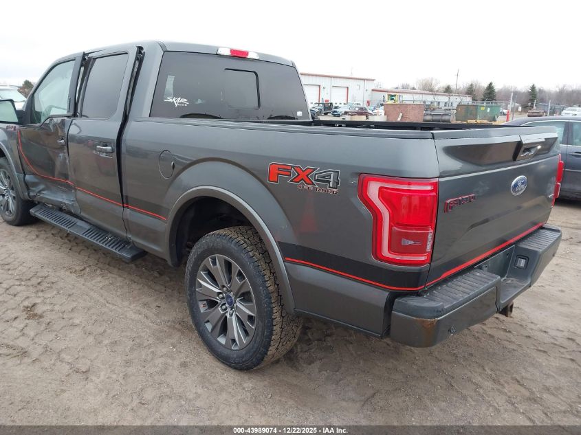 2016 Ford F-150 Lariat VIN: 1FTFW1EF4GFB52852 Lot: 43989074