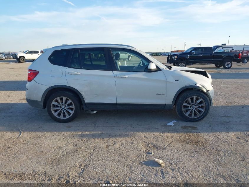 2017 BMW X3 Sdrive28I VIN: 5UXWZ7C30H0V91553 Lot: 43989102