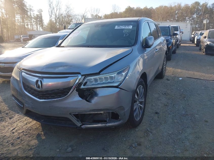 2016 Acura Mdx Technology Entertainment Packages/Technology, Entertainment Acurawatch Plus Packages