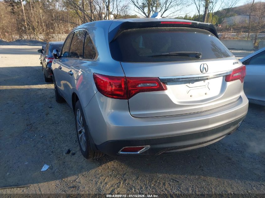 2016 Acura Mdx Technology Entertainment Packages/Technology, Entertainment Acurawatch Plus Packages