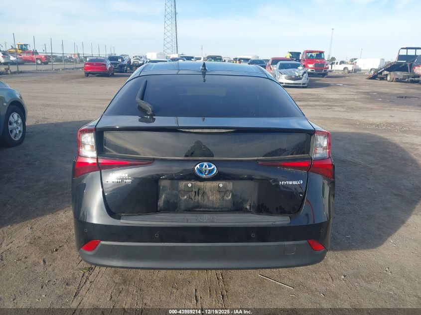 2020 Toyota Prius Le VIN: JTDKARFUXL3118242 Lot: 43989214