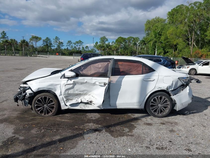 2015 Toyota Corolla S Plus VIN: 2T1BURHE3FC326200 Lot: 43989239