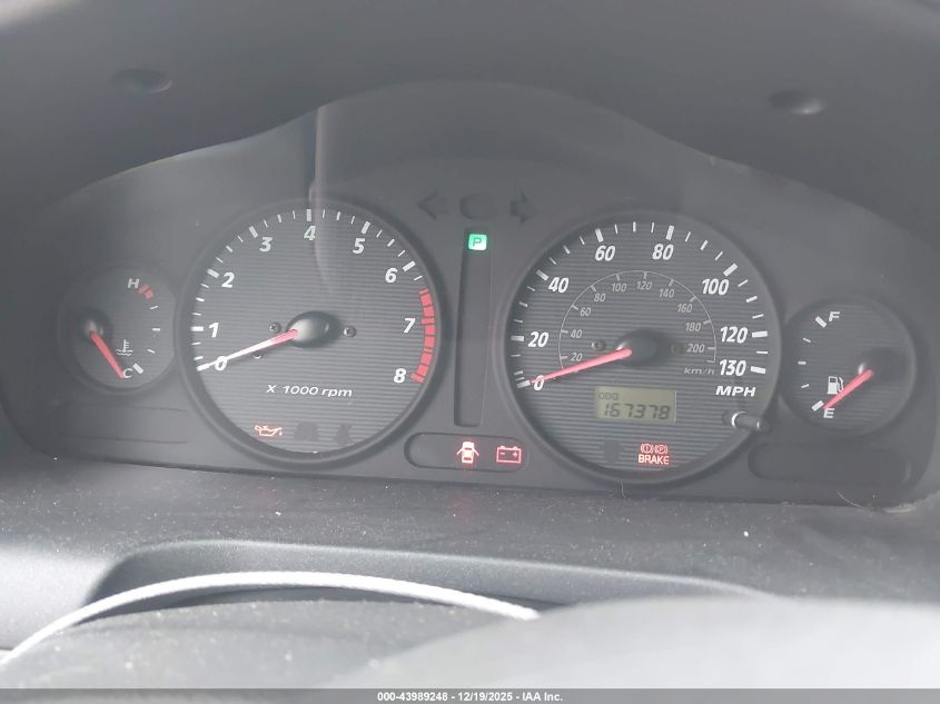 2001 Hyundai Santa Fe 2.4L/2.4L Gl VIN: KM8SB82BX1U075861 Lot: 43989248