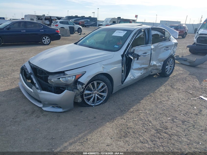 Vin: jn1bv7ap0em671590, lot: 44484980, infiniti q50 premium 20142
