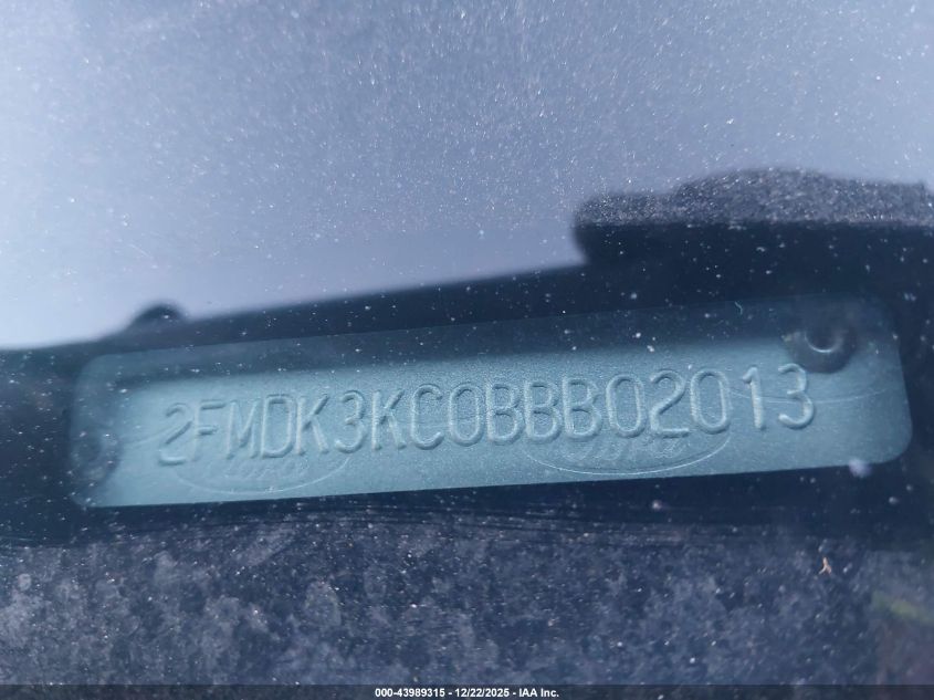 2011 Ford Edge Limited VIN: 2FMDK3KC0BBB02013 Lot: 43989315