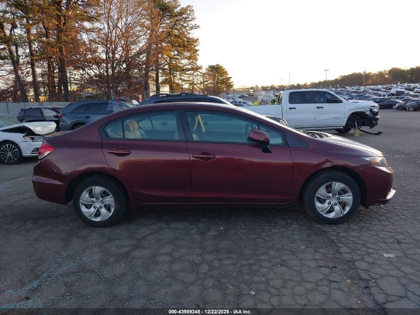 2013 Honda Civic Lx VIN: 19XFB2F53DE293196 Lot: 43989345