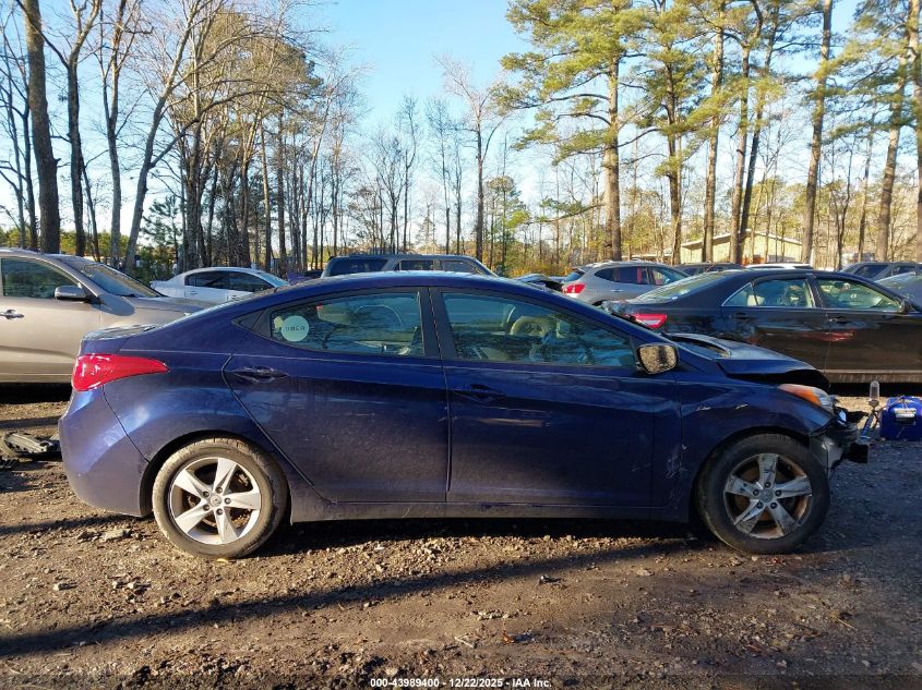 2013 Hyundai Elantra Gls VIN: 5NPDH4AEXDH446239 Lot: 43989400