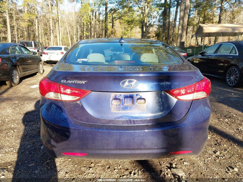 2013 Hyundai Elantra Gls VIN: 5NPDH4AEXDH446239 Lot: 43989400