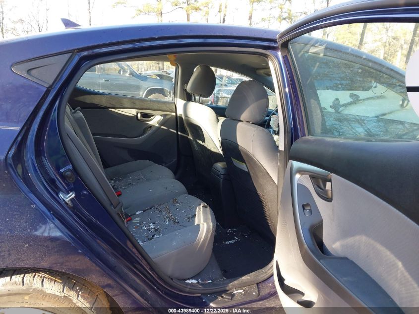 2013 Hyundai Elantra Gls VIN: 5NPDH4AEXDH446239 Lot: 43989400