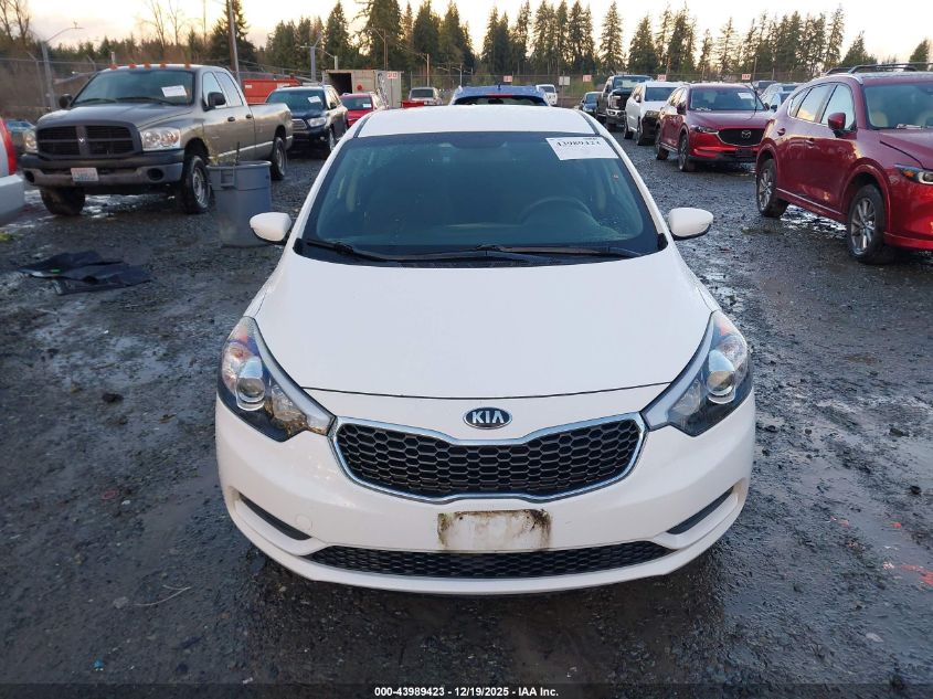 2016 Kia Forte Lx VIN: KNAFK4A6XG5533014 Lot: 43989423