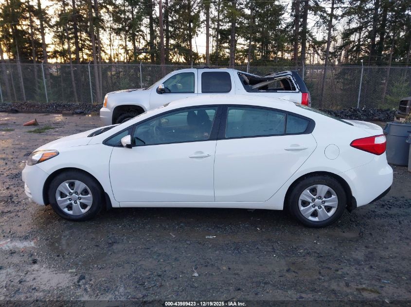 2016 Kia Forte Lx VIN: KNAFK4A6XG5533014 Lot: 43989423