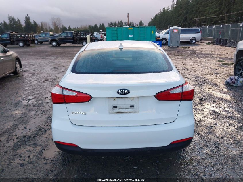 2016 Kia Forte Lx VIN: KNAFK4A6XG5533014 Lot: 43989423