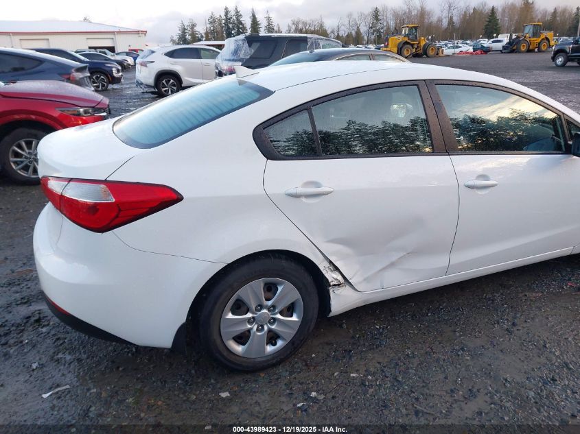 2016 Kia Forte Lx VIN: KNAFK4A6XG5533014 Lot: 43989423
