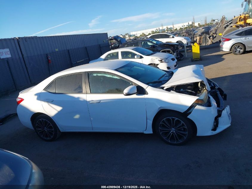 2015 Toyota Corolla S Plus VIN: 5YFBURHEXFP343933 Lot: 43989436