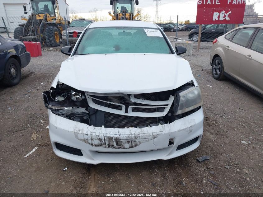 2014 Dodge Avenger Se VIN: 1C3CDZABXEN227216 Lot: 43989563