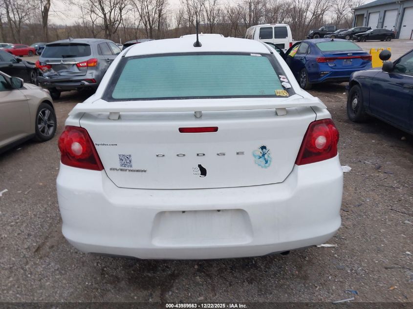 2014 Dodge Avenger Se VIN: 1C3CDZABXEN227216 Lot: 43989563