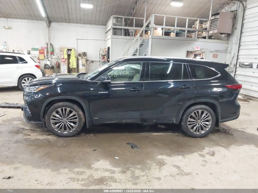 2021 Toyota Highlander Hybrid Platinum VIN: 5TDEBRCH4MS051557 Lot: 43989587