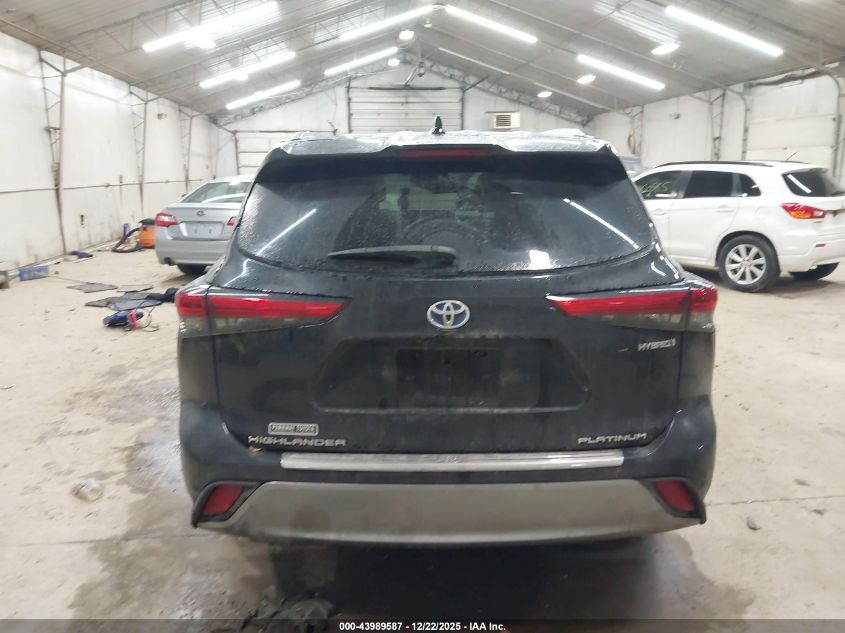 2021 Toyota Highlander Hybrid Platinum VIN: 5TDEBRCH4MS051557 Lot: 43989587