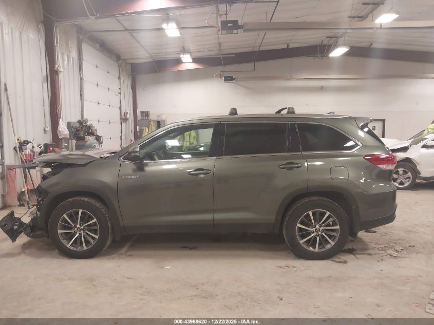 2019 Toyota Highlander Hybrid Xle VIN: 5TDJGRFHXKS075340 Lot: 43989620