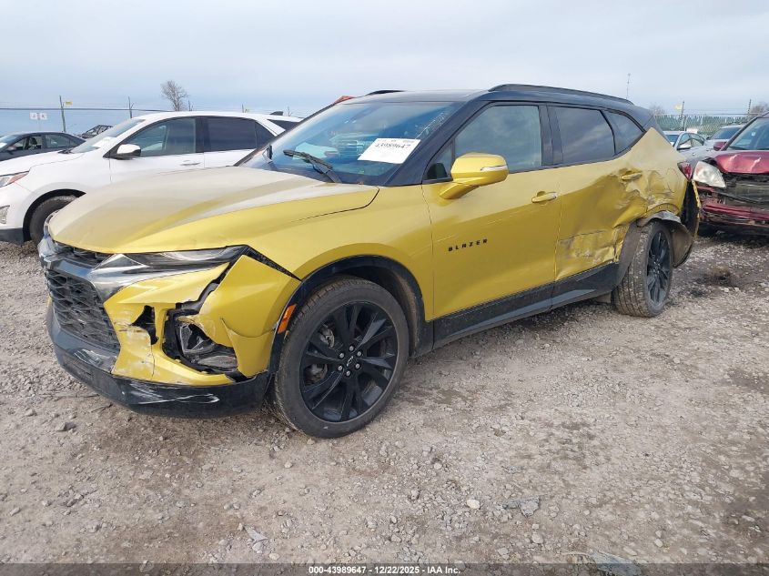2022 Chevrolet Blazer Awd Rs VIN: 3GNKBKRS2NS191561 Lot: 43989647